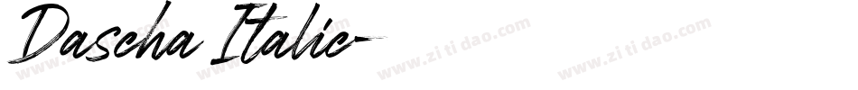 Dascha Italic字体转换